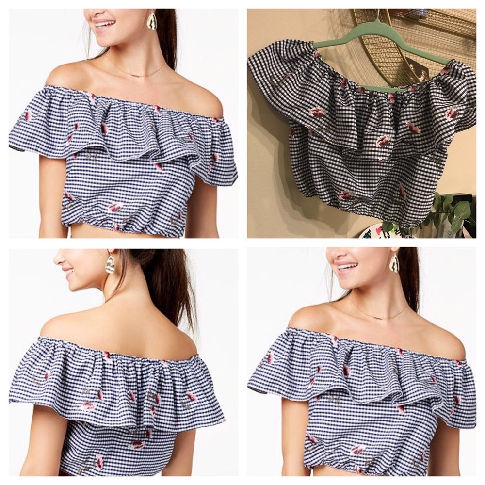 Brand new with tags off shoulder top